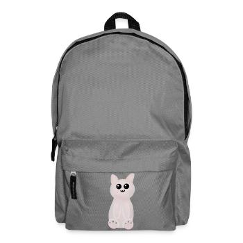 Pink Kitten Kawaii - Backpack - elephant grey - Front