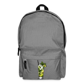 Mint Lime Mojito Glass - Backpack - elephant grey - Front