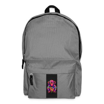 Neon Crazy with Sparkling Sunglasses - Backpack - elephant grey - Front