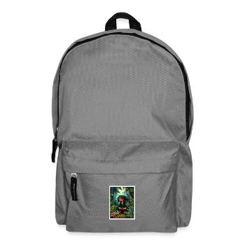 Dackel Dschungel - Rucksack - Mittelgrau - Vorne