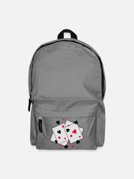 playing cards - Backpack - elephant grey