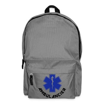 ambulancier logo 2 - Rucksack - Mittelgrau - Vorne