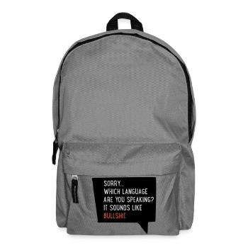 2541614 16060894 bullshit - Rucksack - Mittelgrau - Vorne