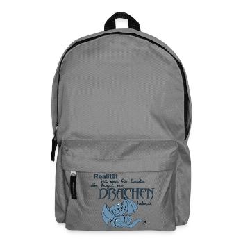 La réalité est ... - Sac à dos - gris éléphant - Devant