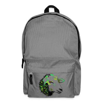 Sheep, lamb, shepherd, nature, environment, - Backpack - elephant grey - Front