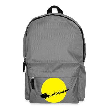 frohes_fest_weihnachtsmann - Rucksack - Mittelgrau - Vorne