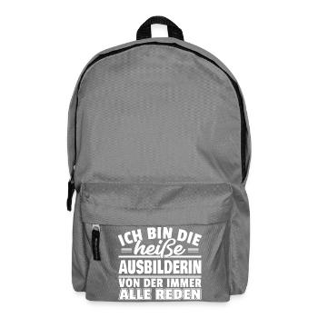 Heiße Ausbilderin - Rucksack - Mittelgrau - Vorne