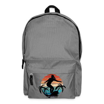 Surfer Girl Sunset - Backpack - elephant grey - Front