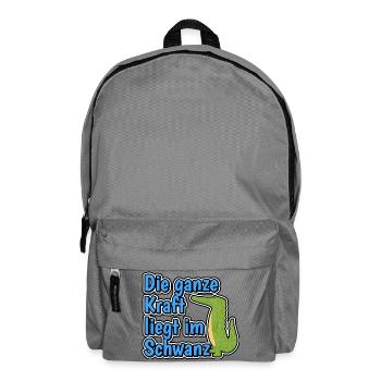 Die ganze Kraft liegt im Schwanz - Rucksack - Mittelgrau - Vorne