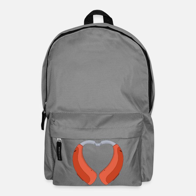 Herzförmiges Hörgerät - Rucksack - Mittelgrau