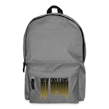 New Orleans Skyline Gradient Night - Rucksack - Mittelgrau - Vorne