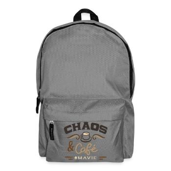 Chaos and #mavie coffee - Backpack - elephant grey - Front