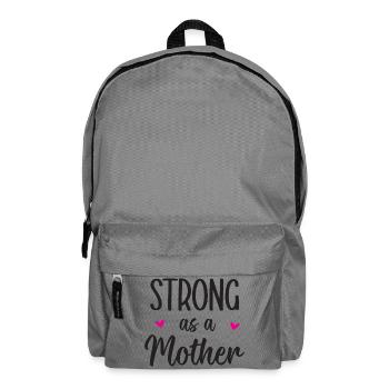 Forte comme une mère - Sac à dos - gris éléphant - Devant
