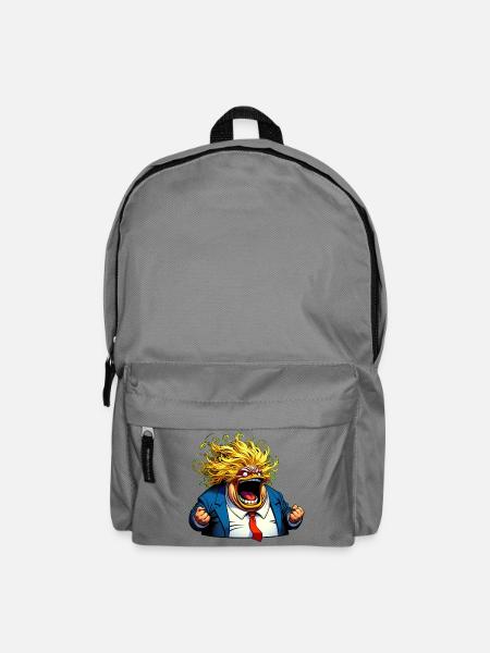 Weißer Mann will Angst schüren - Rucksack - Mittelgrau