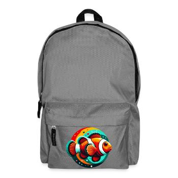 Poisson-clown - Sac à dos - gris éléphant - Devant