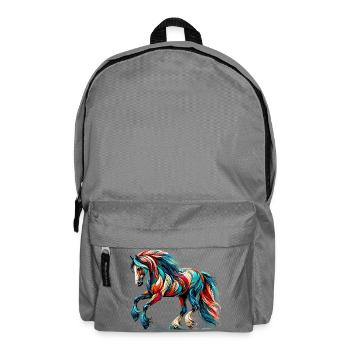 Cheval - Sac à dos - gris éléphant - Devant