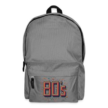 Glowing Neon 80s Design - Backpack - elephant grey - Front