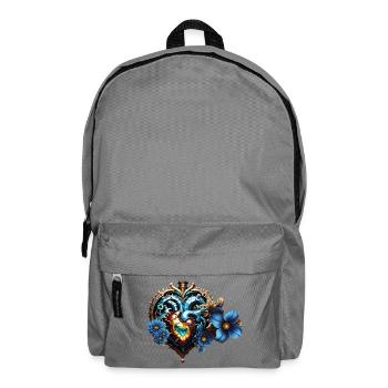 Coeur Steampunk génial - Sac à dos - gris éléphant - Devant