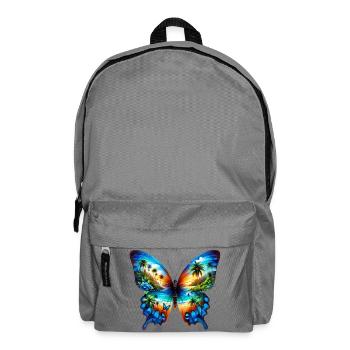 Schmetterling - Rucksack - Mittelgrau - Vorne