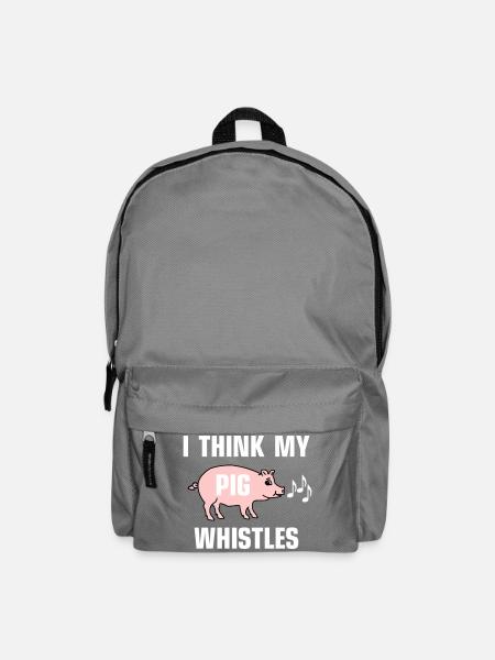 I think my pig whistles - Backpack - elephant grey