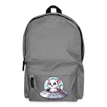Rat and Mouse UFO Abduction - Backpack - elephant grey - Front