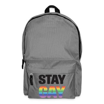 LGBTQ Pride Month - Stay Gay - Backpack - elephant grey - Front