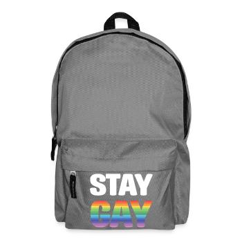 LGBTQ Pride Month - Stay Gay - Backpack - elephant grey - Front