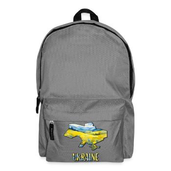 Watercolor Map Ukraine - Backpack - elephant grey - Front