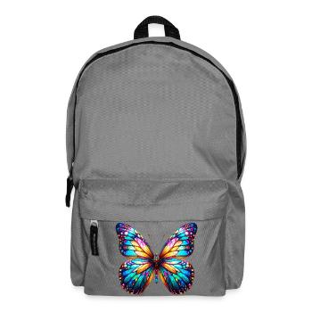 Schmetterling - Rucksack - Mittelgrau - Vorne