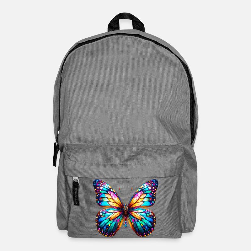 Schmetterling - Rucksack - Mittelgrau