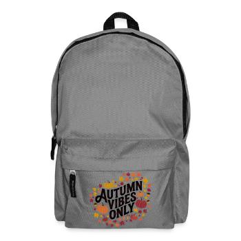 Autumn Vibes nur Kürbis-Motiv - Rucksack - Mittelgrau - Vorne