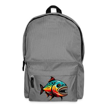 Piranha - Backpack - elephant grey - Front