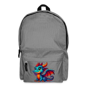 Drache - Rucksack - Mittelgrau - Vorne