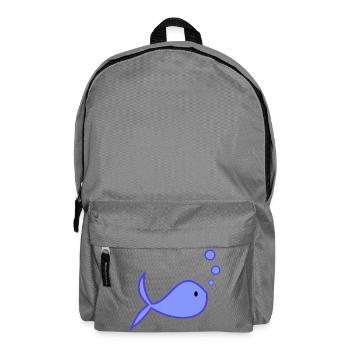 POISSON. MEMOIRE. SARDINE. POISSON D'AVRIL. MER - Sac à dos - gris éléphant - Devant