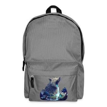 Wolf Waterfall - Backpack - elephant grey - Front