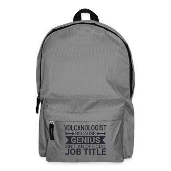 Volcanologist Genius Volcanology - Backpack - elephant grey - Front