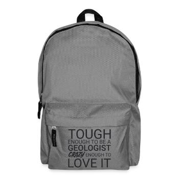 Geologist Crazy Geology - Backpack - elephant grey - Front