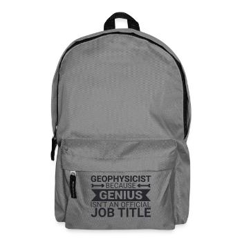 Geophysicist Genius Geophysics - Rucksack - Mittelgrau - Vorne