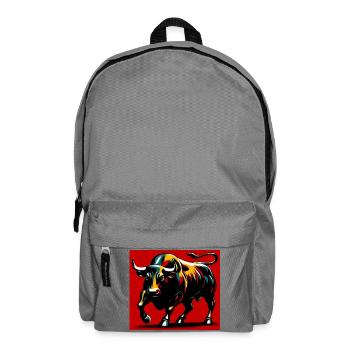 Stier - Rucksack - Mittelgrau - Vorne