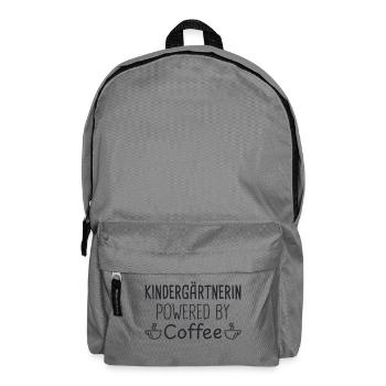 Kindergarten Teacher Powered By Coffee Kindergarten - Backpack - elephant grey - Front