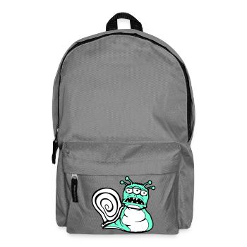snail alien monster Halloween extraterrestrial - Backpack - elephant grey - Front
