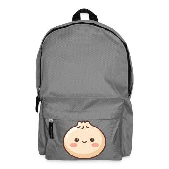 Cute Dumpling Kawaii Food Lover - Backpack - elephant grey - Front