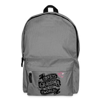 Made with Love – Heart Design Baby & Family - Backpack - elephant grey - Front