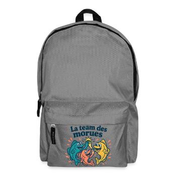 Farbiges Kabeljau-Team - Rucksack - Mittelgrau - Vorne