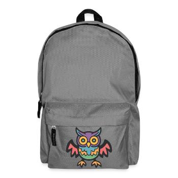 Eule Halloween Zombie - Rucksack - Mittelgrau - Vorne
