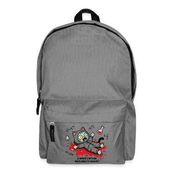 La curiosité a tué le chat, la science... - Sac à dos - gris éléphant - Devant