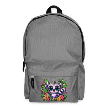 Lemurenzauber Tropengarten - Rucksack - Mittelgrau - Vorne