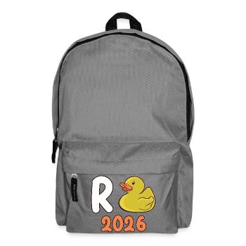 Pension 2026 Duck Pensioner 2026 Pension de retraite - Sac à dos - gris éléphant - Devant