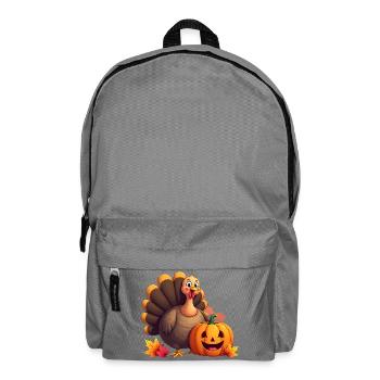 Thanksgiving Funny Thanksgiving Turkey - Backpack - elephant grey - Front