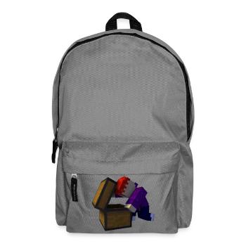 Voxel Treasure Chest Found - Backpack - elephant grey - Front